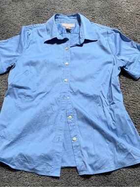 Youth Boys Banana Republic Blue Short-Sleeve Shirt